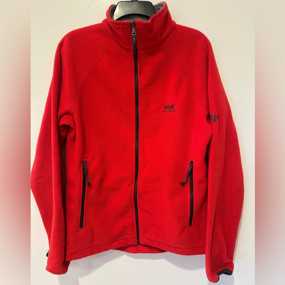 Men’s Helly Hansen Vibrant Red Fleece Zip Up Jacket